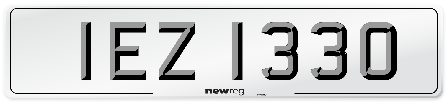 IEZ 1330 Number Plate from New Reg